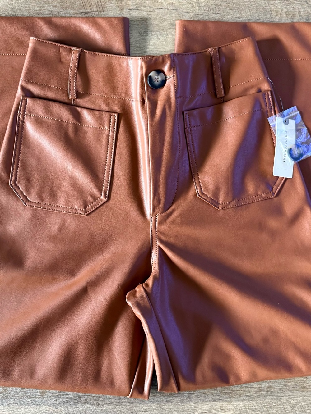 Maeve Anthropologie Colette Faux Leather Pants